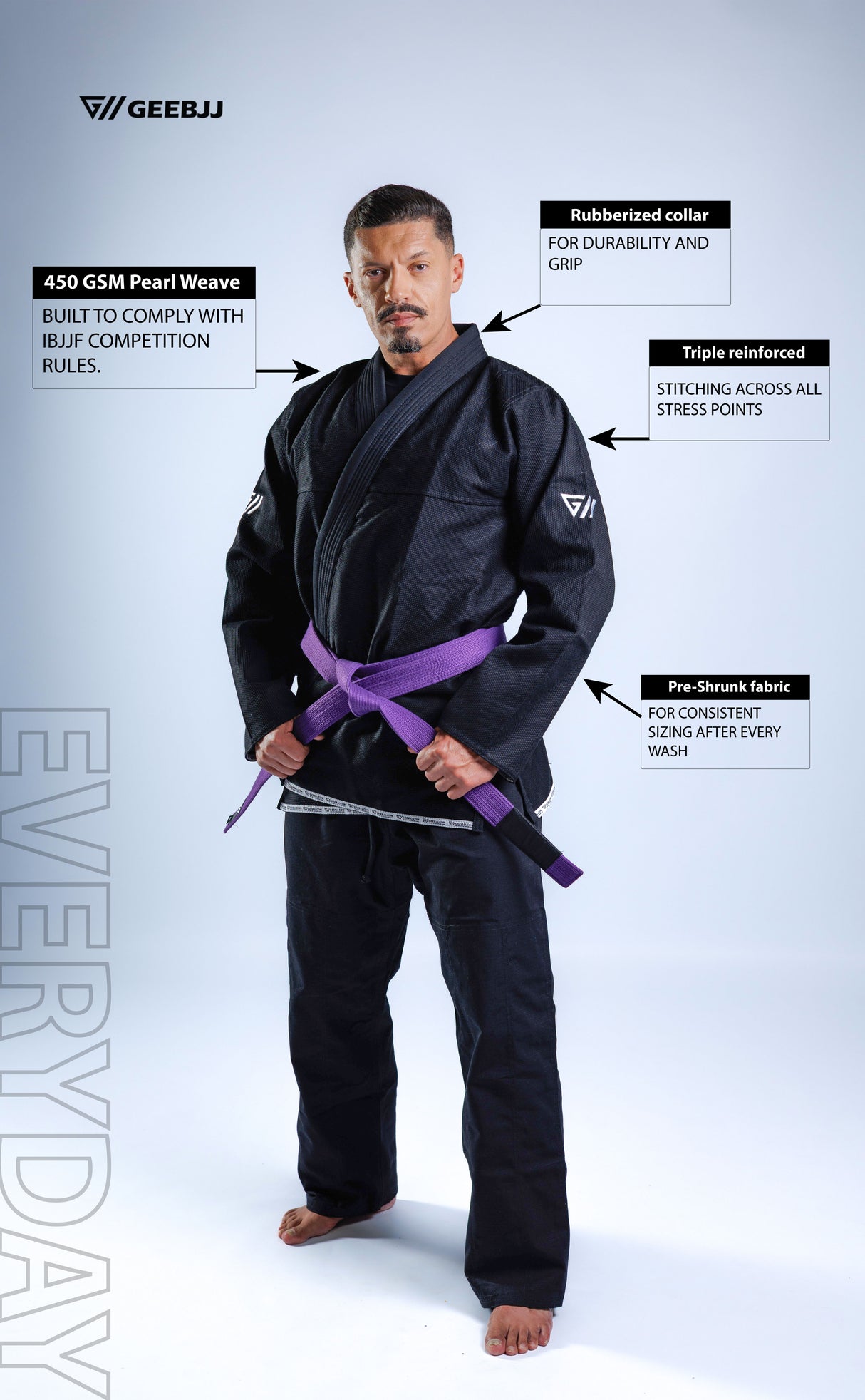 Essential BJJ Gi Black Lightweight