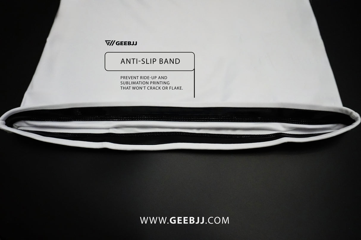 Origins Rashguard Short Sleeve - Art of the Ground Game White - PREMIUM - Gee BJJ Kimonos