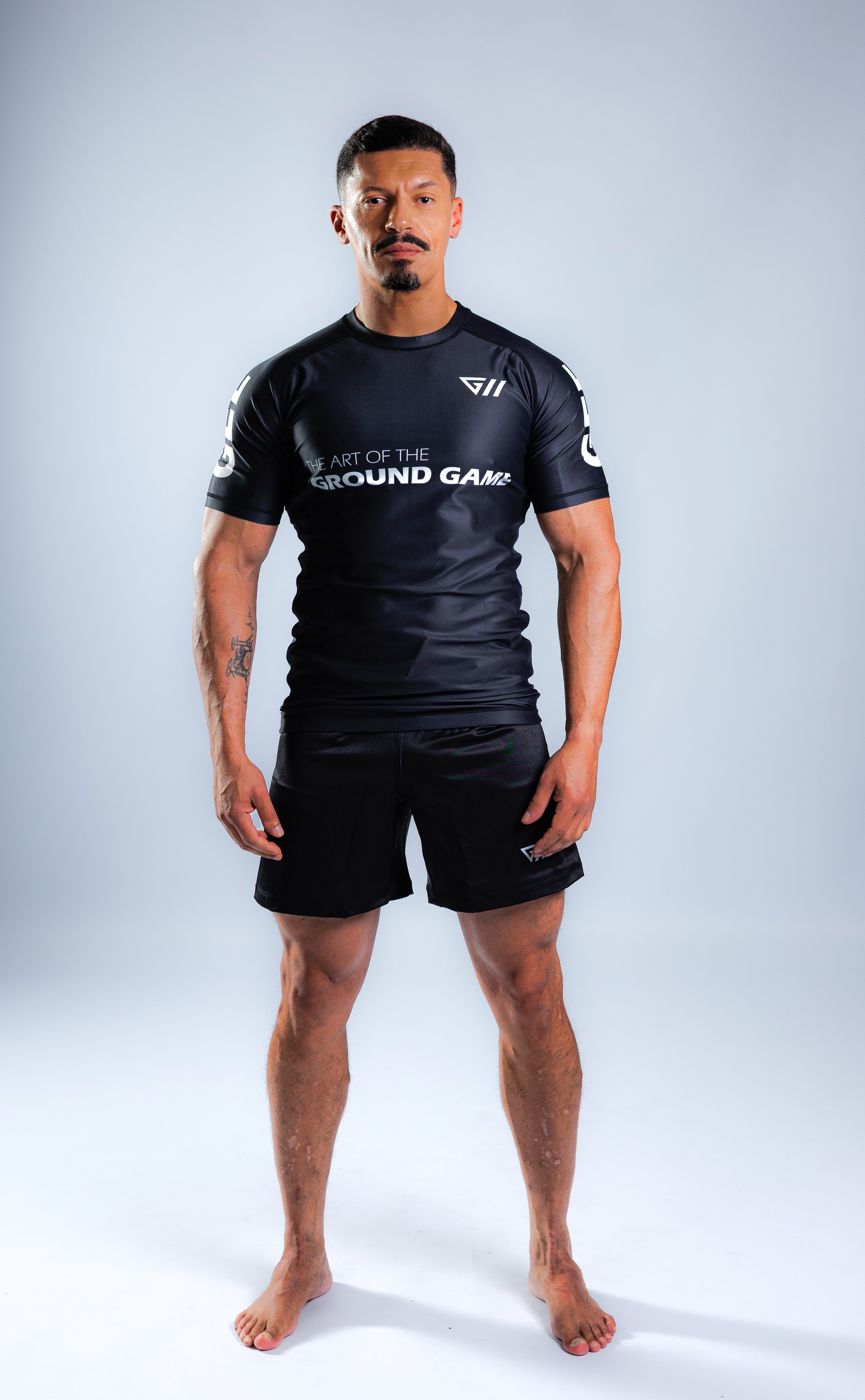 Origins Rashguard Short Sleeve - The Art of the Ground Game Black