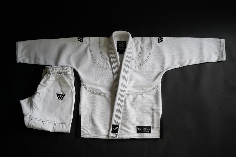 Load image into Gallery viewer, New Gen 1.0 White BJJ GI -  Kids &amp; Youth - Gee BJJ Kimonos
