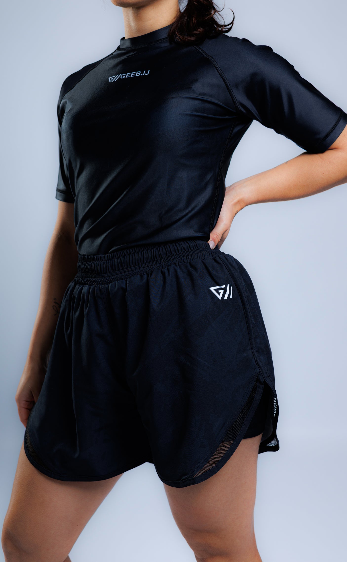 NOGI SET Luna Women's Rashguard + Grappling Shorts - Midnight Edition