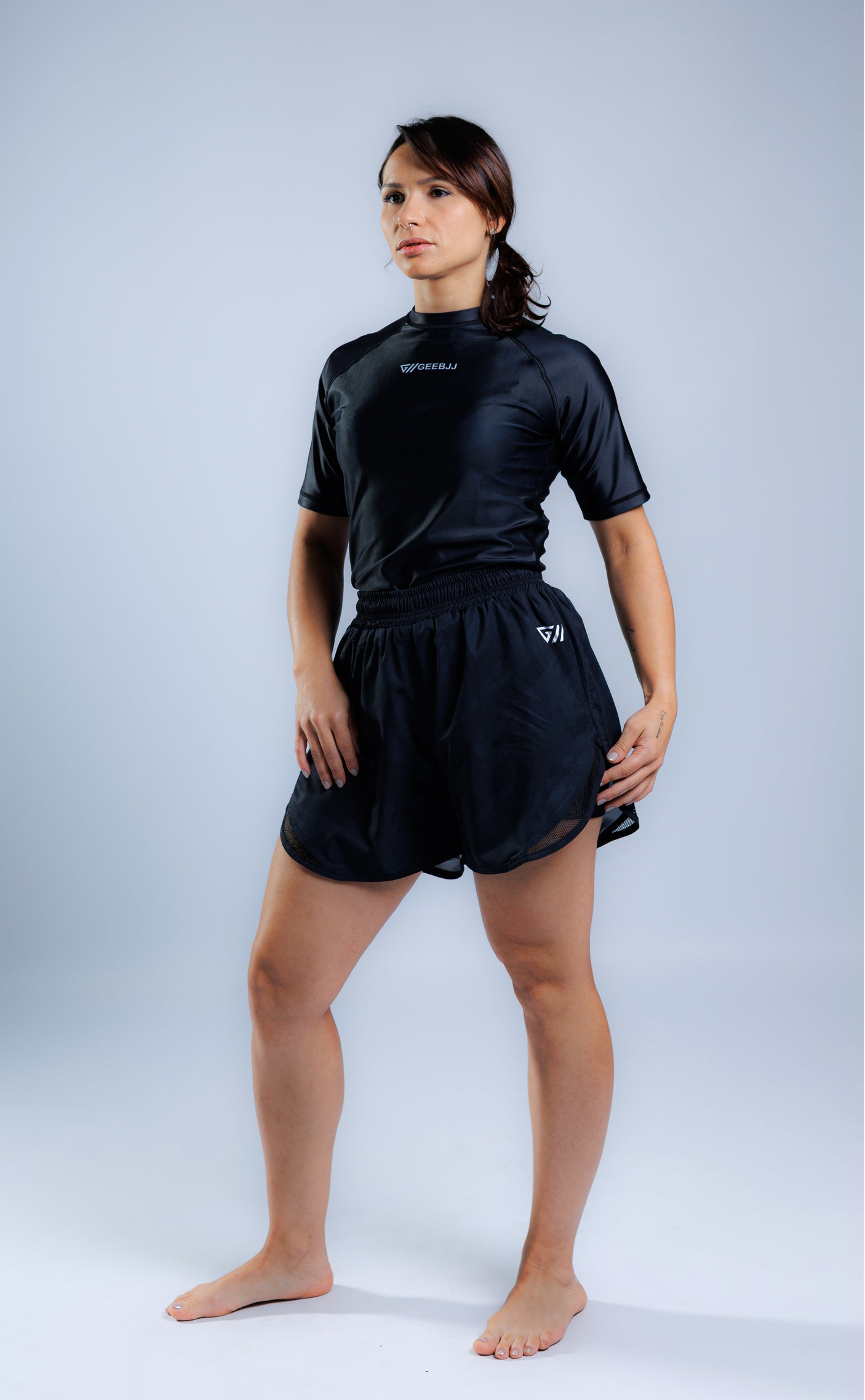 NOGI SET Luna Women's Rashguard + Grappling Shorts - Midnight Edition