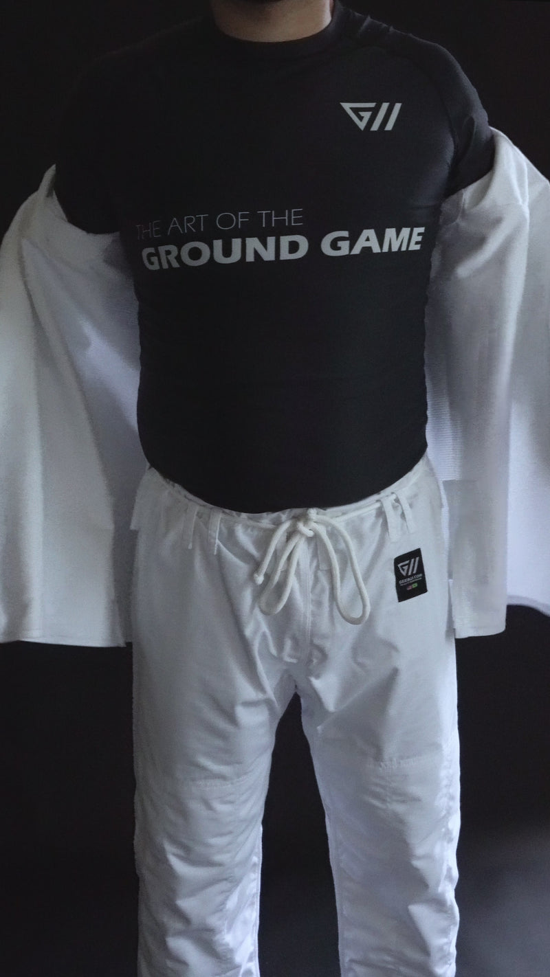 Load and play video in Gallery viewer, Ultra 4.0 White Lightweight BJJ GI
